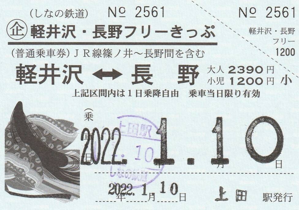 長野 駅 から 軽井沢 駅 お 得 な 切符